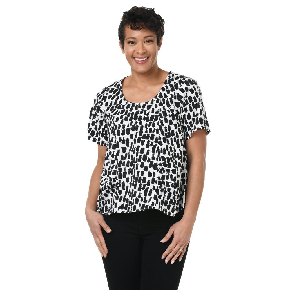 Carmella Top in Meko Print by Tulip Clothing